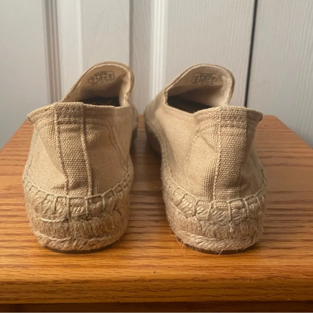 SOLUDOS REVOLVE Palm Tree Embroidered Smoking Slipper Espadrille Safari Canvas 8